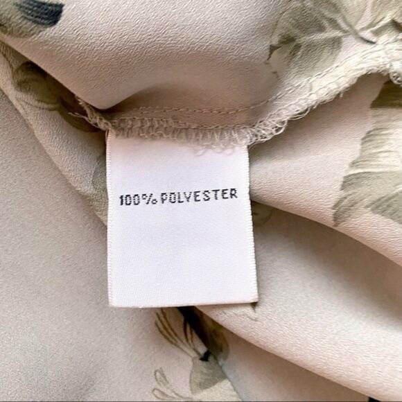 Josephine Chaus Semi-Sheer Floral Print Blouse Size 6 - Picture 8 of 11